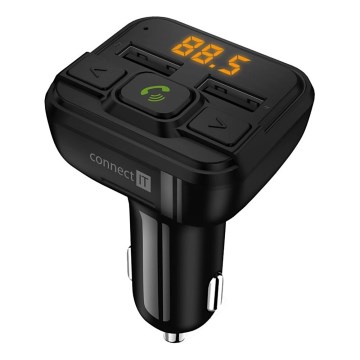 CONNECT IT CCC-8600-BK - FM car transmitter with hands-free function black