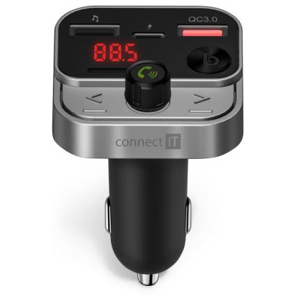 CONNECT IT CCC-8900-AN - FM car transmitter with hands-free function black/silver