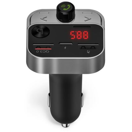 CONNECT IT CCC-8900-AN - FM car transmitter with hands-free function black/silver