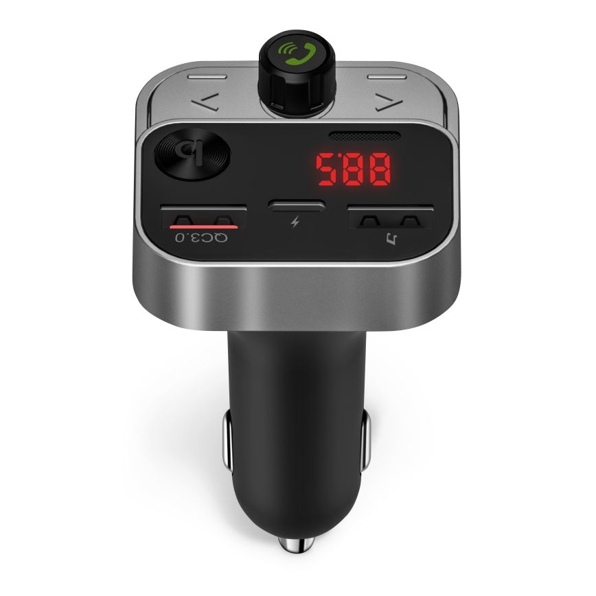 CONNECT IT CCC-8900-AN - FM car transmitter with hands-free function black/silver