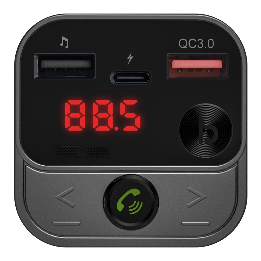 CONNECT IT CCC-8900-AN - FM car transmitter with hands-free function black/silver