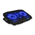 CONNECT IT CCP-2200-BK - Cooling pad for laptop 4x fan 2xUSB black/blue
