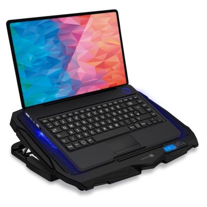CONNECT IT CCP-2200-BK - Cooling pad for laptop 4x fan 2xUSB black//blue
