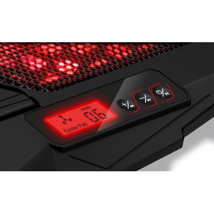 CONNECT IT CCP-2200-RD - Cooling pad for laptop 4x fan 2xUSB black/red