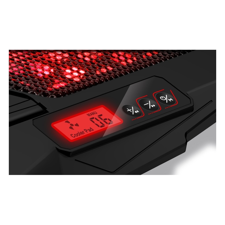 CONNECT IT CCP-2200-RD - Cooling pad for laptop 4x fan 2xUSB black/red