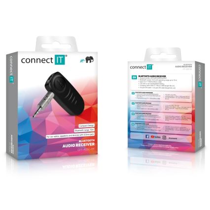 CONNECT IT CFF-4050-BK - Bluetooth audio receiver AUX 110 mAh