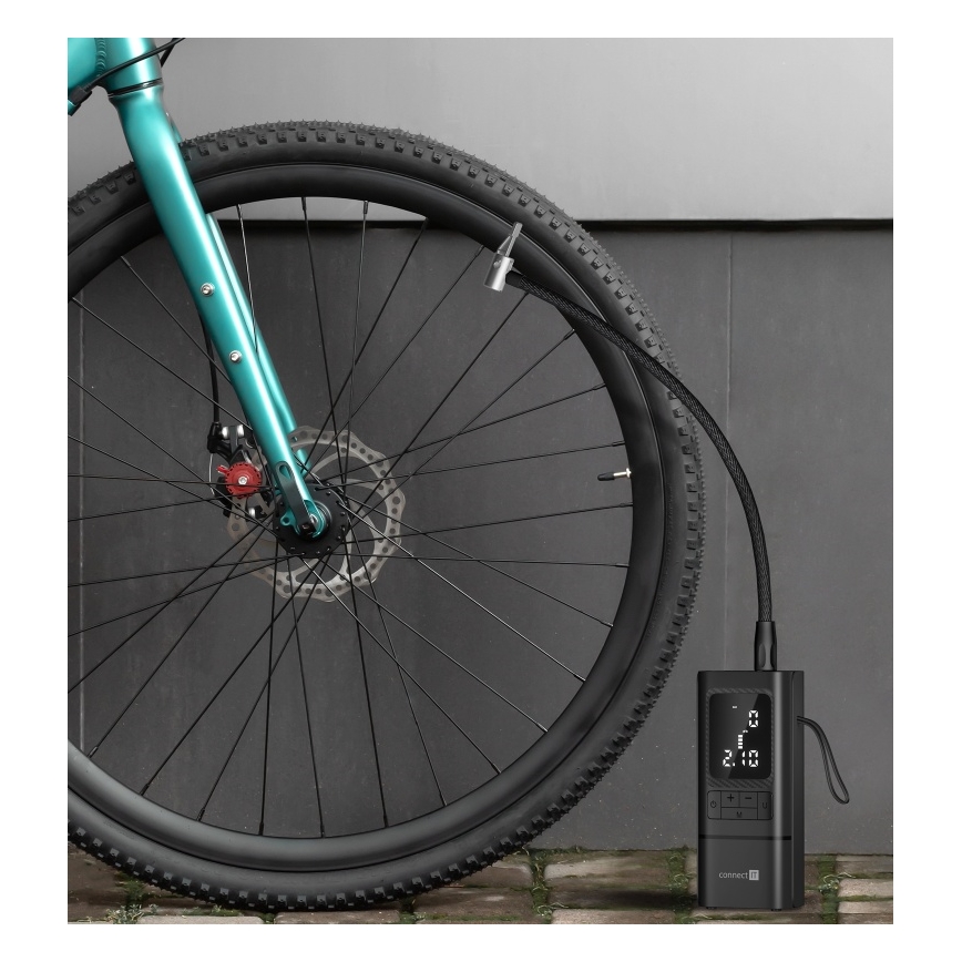 CONNECT IT CFF-4500-BK - AirFlow Digital Pocket Compressor 80W/6000 mAh Black