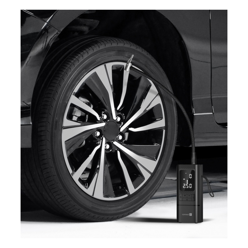 CONNECT IT CFF-4500-BK - AirFlow Digital Pocket Compressor 80W/6000 mAh Black