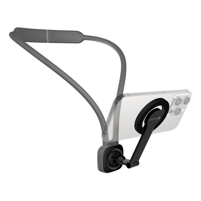 CONNECT IT CFF-6020-GY - Flexible Magnetic MagSafe Neck Phone Holder