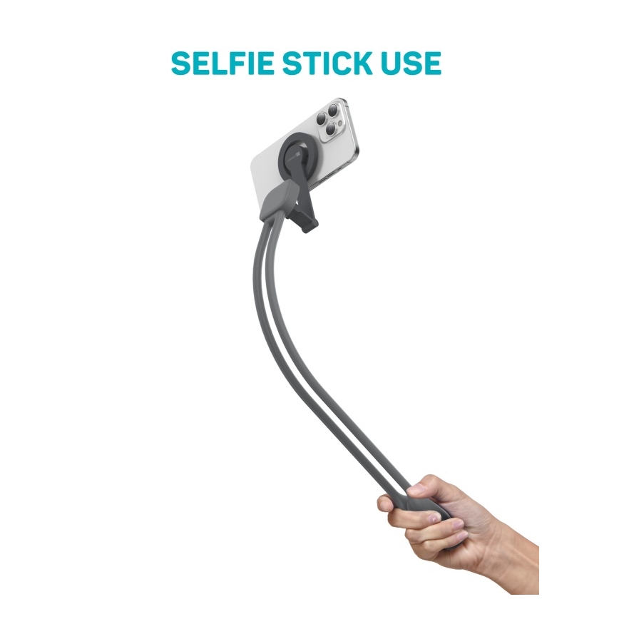 CONNECT IT CFF-6020-GY - Flexible Magnetic MagSafe Neck Phone Holder