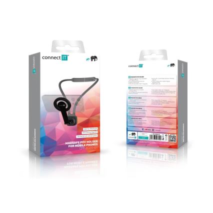 CONNECT IT CFF-6020-GY - Flexible Magnetic MagSafe Neck Phone Holder