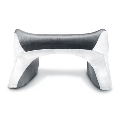 CONNECT IT CFH-1020-GY - ErgoWork Ergonomic Pillow for Reading and Working, Gray/White