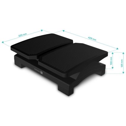 CONNECT IT CFH-4100-BK - Adjustable footrest black