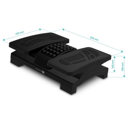 CONNECT IT CFH-4105-BK - Adjustable Black Footrest