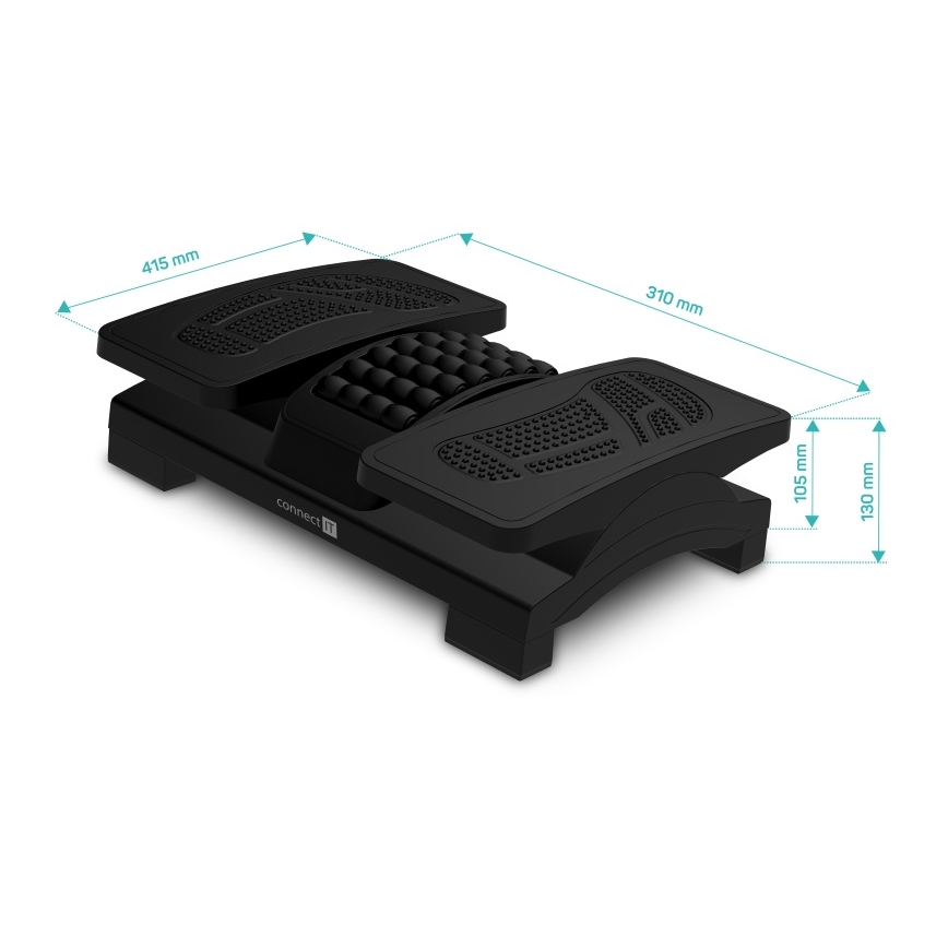 CONNECT IT CFH-4105-BK - Adjustable Black Footrest