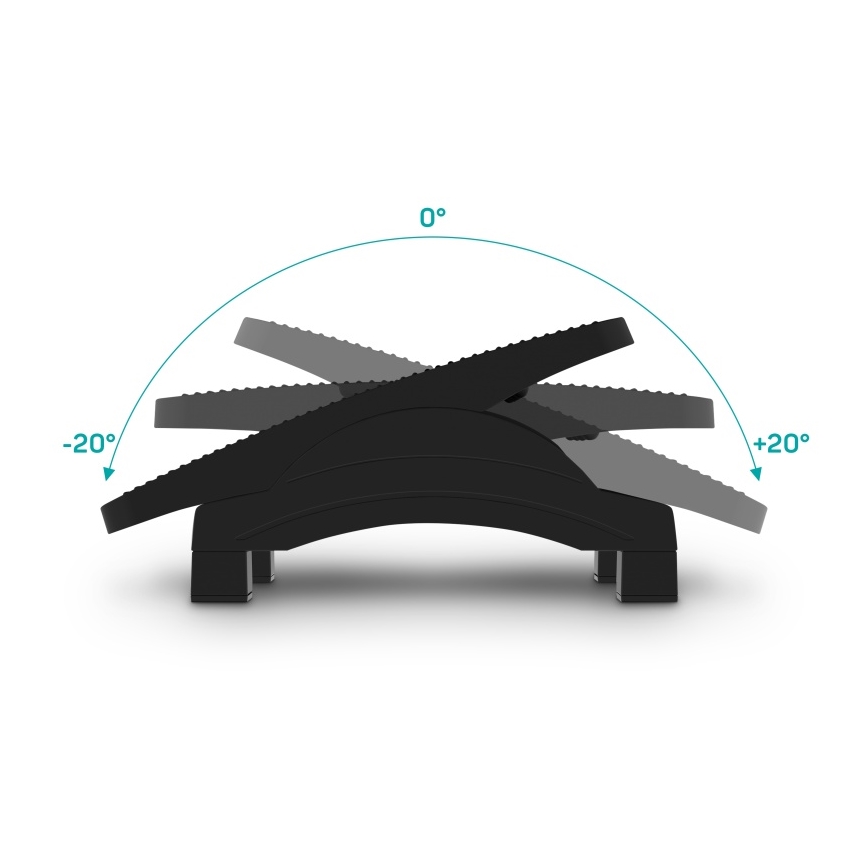 CONNECT IT CFH-4105-BK - Adjustable Footrest, Black