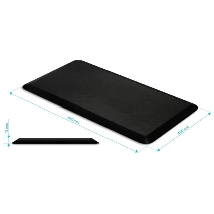 CONNECT IT CFH-4200-BK - Anti-fatigue foot mat black