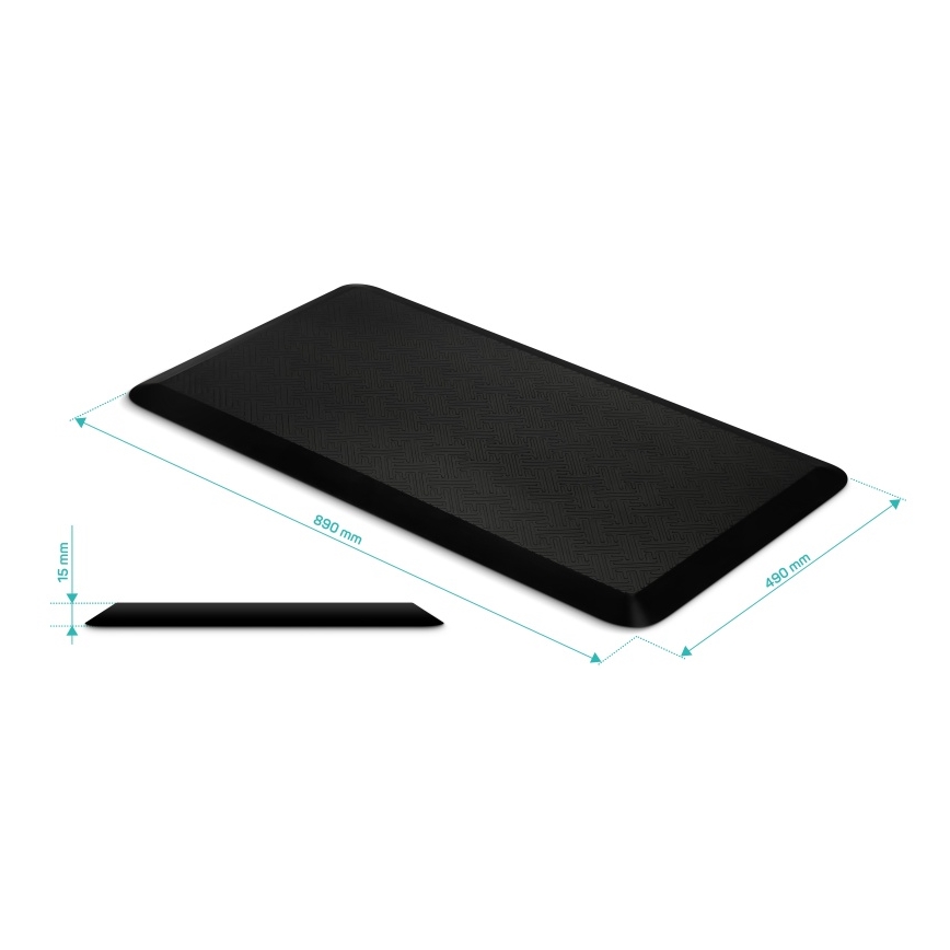 CONNECT IT CFH-4200-BK - Anti-fatigue foot mat black