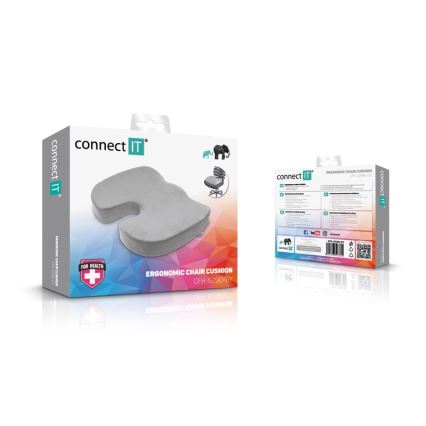 CONNECT IT CFH-5290-GY - Ergonomic chair cushion grey