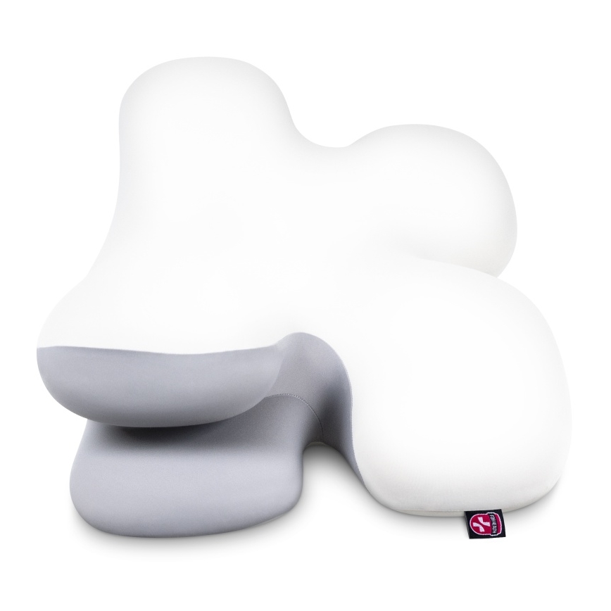 CONNECT IT CFH-6030-WH - Anatomic pillow Virgo white/grey