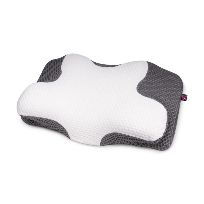 CONNECT IT CFH-6031-WH - Anatomic pillow Lyra white/grey