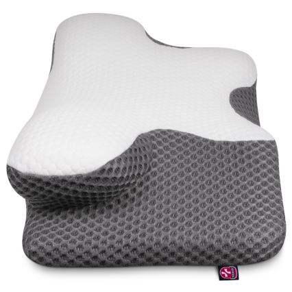 CONNECT IT CFH-6031-WH - Anatomic pillow Lyra white/grey