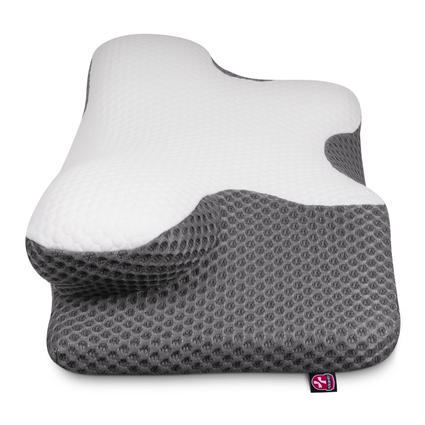 CONNECT IT CFH-6031-WH - Anatomic pillow Lyra white/grey