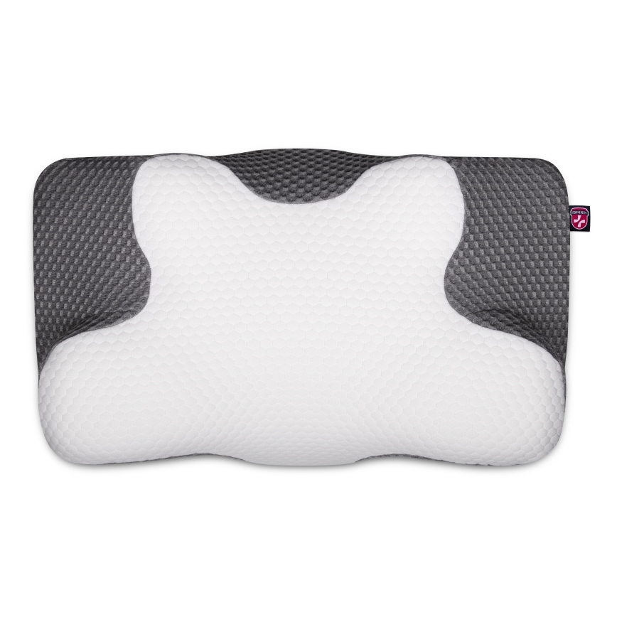 CONNECT IT CFH-6031-WH - Anatomic pillow Lyra white/grey