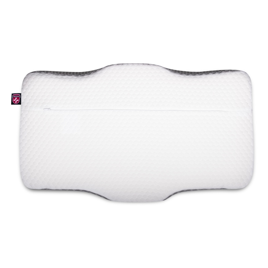CONNECT IT CFH-6031-WH - Anatomic pillow Lyra white/grey