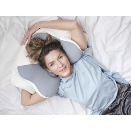 CONNECT IT CFH-6032-WH - Anatomic pillow Gemini white/grey