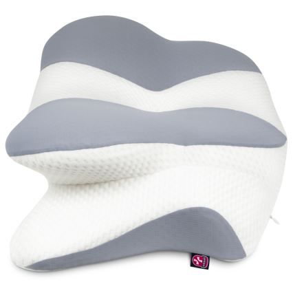 CONNECT IT CFH-6032-WH - Anatomic pillow Gemini white/grey