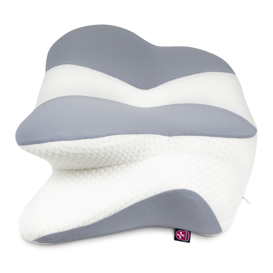 CONNECT IT CFH-6032-WH - Anatomic pillow Gemini white/grey
