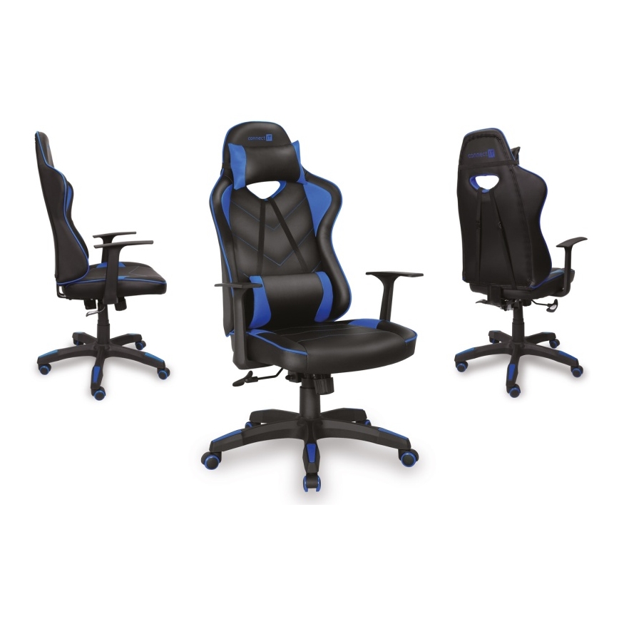 CONNECT IT CGC-0700-BL - Gaming chair LeMans Pro black/blue