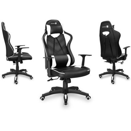 CONNECT IT CGC-0700-WH - Gaming chair LeMans Pro black/white