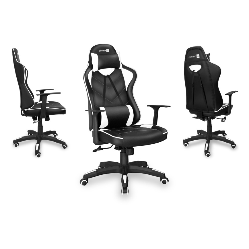 CONNECT IT CGC-0700-WH - Gaming chair LeMans Pro black/white