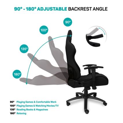 CONNECT IT CGC-1200-BK - Gaming chair Monaco Pro black
