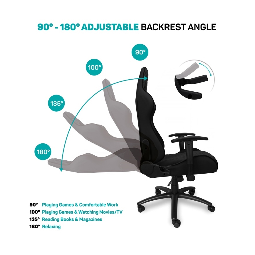 CONNECT IT CGC-1200-BK - Gaming chair Monaco Pro black