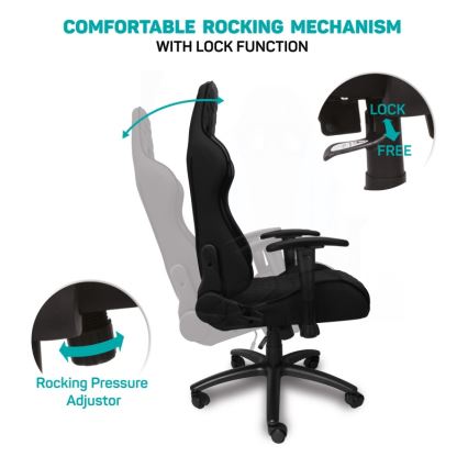 CONNECT IT CGC-1200-BK - Gaming chair Monaco Pro black