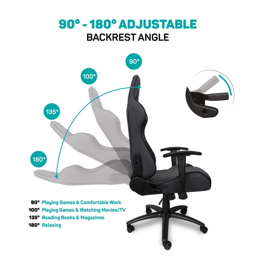 CONNECT IT CGC-1200-GY - Gaming chair Monaco Pro grey/black