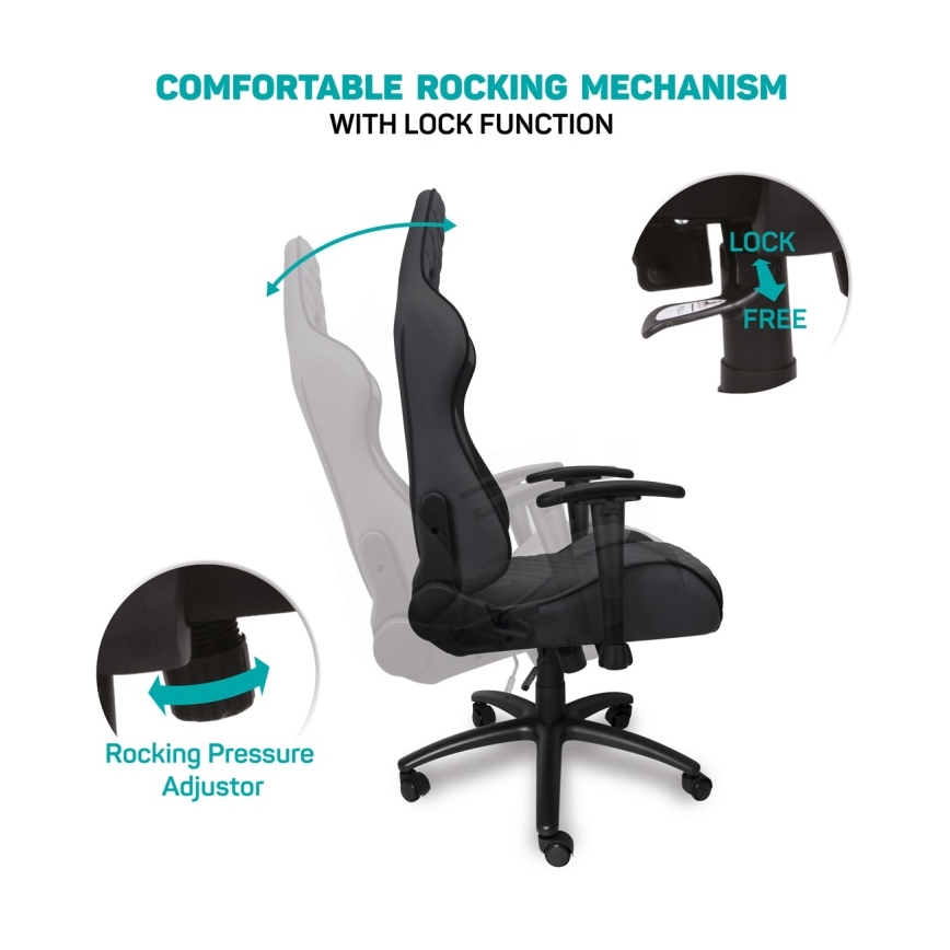 CONNECT IT CGC-1200-GY - Gaming chair Monaco Pro grey/black
