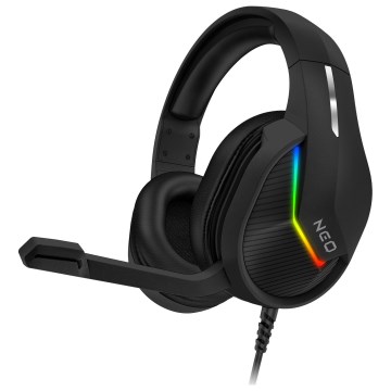 CONNECT IT CHP-3595-BK - LED RGB Wired gaming headphones with a microphone black