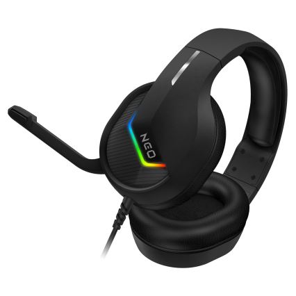 CONNECT IT CHP-3595-BK - LED RGB Wired gaming headphones with a microphone black