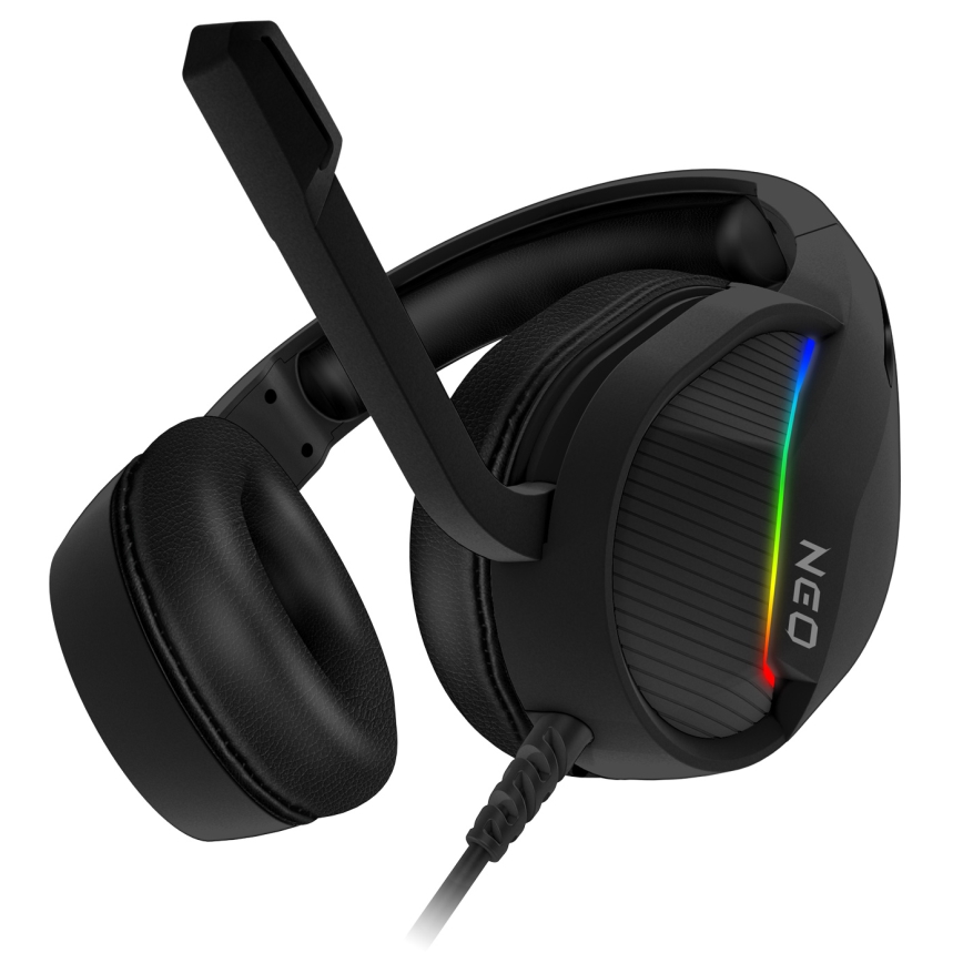 CONNECT IT CHP-3595-BK - LED RGB Wired gaming headphones with a microphone black