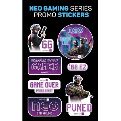 CONNECT IT CHP-3595-BK - LED RGB Wired gaming headphones with a microphone black