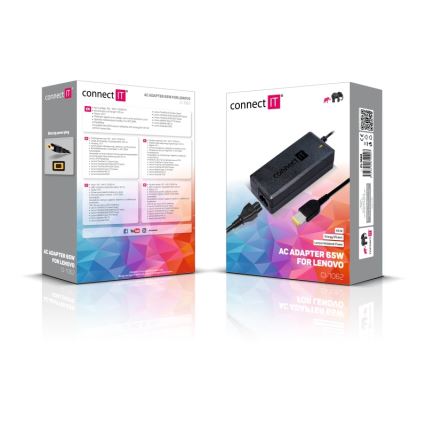 CONNECT IT CI-1062 - Power adapter for Lenovo laptops 65W