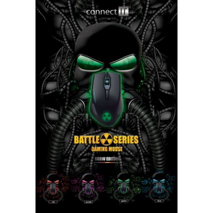 CONNECT IT CI-1128 - LED Wired gaming mouse 1000/1200/1600/3200 DPI black