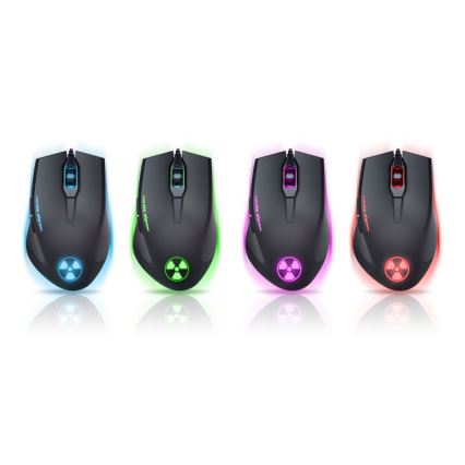 CONNECT IT CI-1128 - LED Wired gaming mouse 1000/1200/1600/3200 DPI black