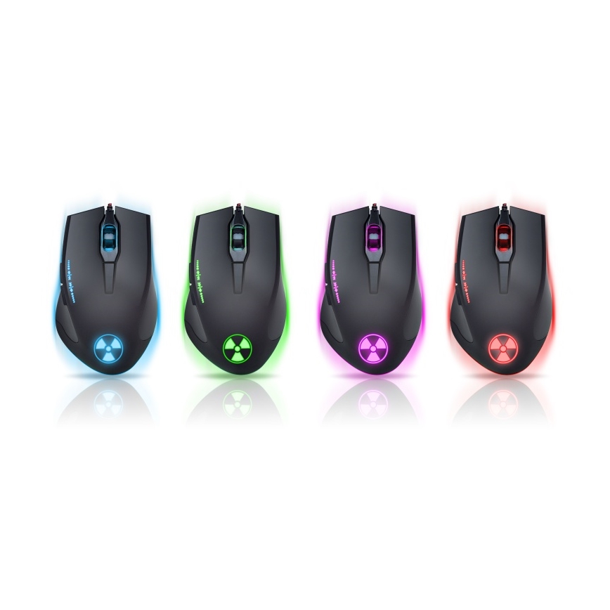 CONNECT IT CI-1128 - LED Wired gaming mouse 1000/1200/1600/3200 DPI black