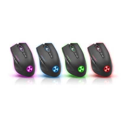 CONNECT IT CI-1128 - LED Wired gaming mouse 1000/1200/1600/3200 DPI black