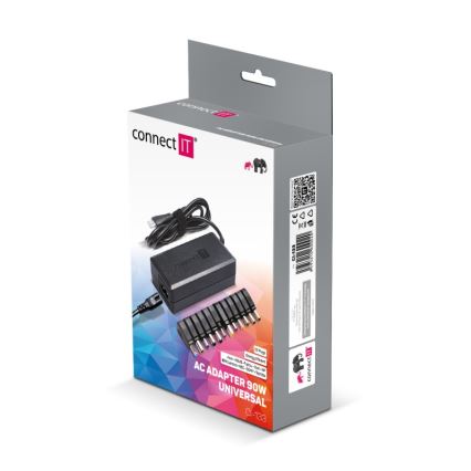 CONNECT IT CI-133 - Universal power adapter for laptops 90W